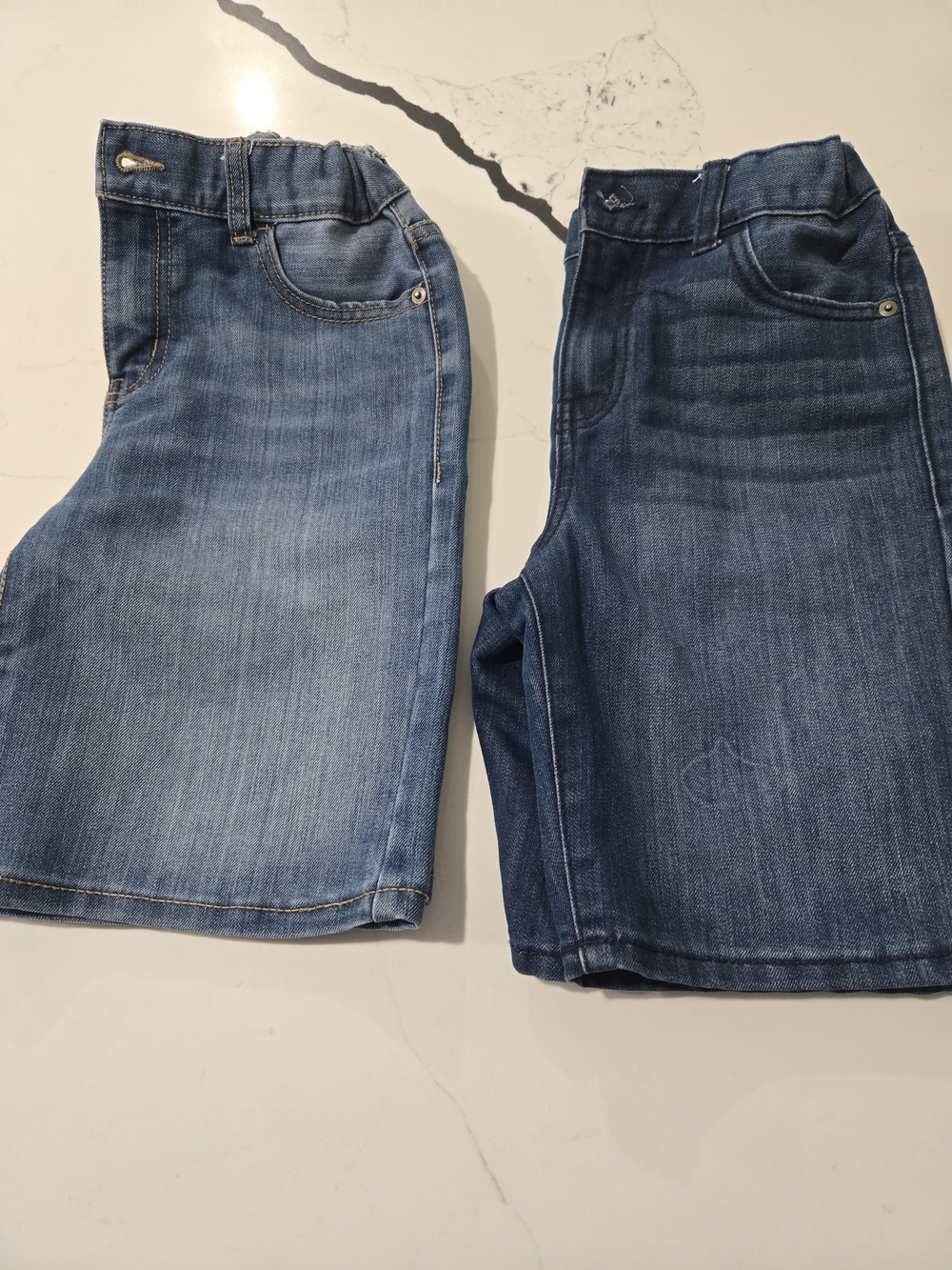The Children's Place Blue Denim Jeans Shorts Size 12- Classic Casual Style